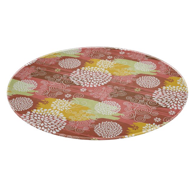 Floral pattern 2 cutting board (Corner)