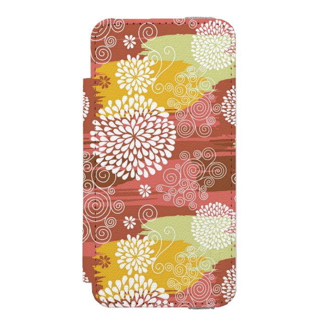 Floral pattern 2 incipio iPhone wallet case (Folio Front)