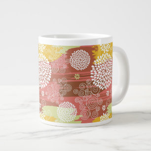 Floral pattern 2 large coffee mug