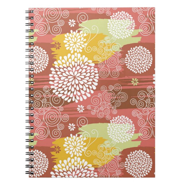 Floral pattern 2 notebook (Front)