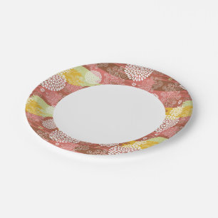 Floral pattern 2 paper plate