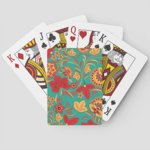 Floral pattern 2 playing cards