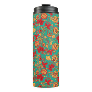 Floral pattern 2 thermal tumbler
