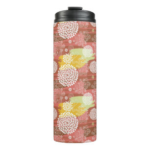 Floral pattern 2 thermal tumbler