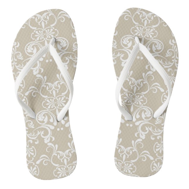 Floral Pattern 2 Thongs (Footbed)