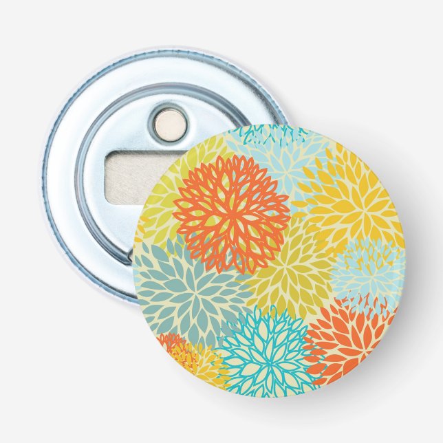 Floral pattern 3 bottle opener (Front)