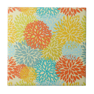Floral pattern 3 ceramic tile