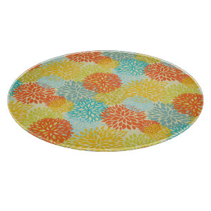 Floral pattern 3 cutting board