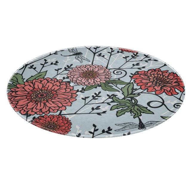 Floral pattern 3 cutting board (Corner)