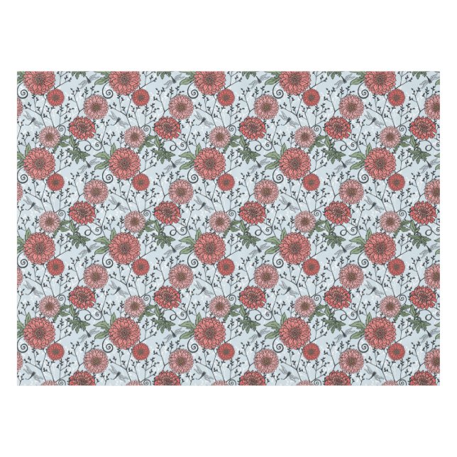 Floral pattern 3 tablecloth (Front (Horizontal))