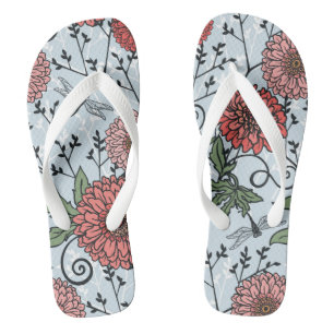 Floral pattern 3 thongs