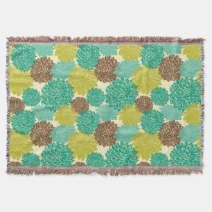 Floral Pattern 3 Throw Blanket