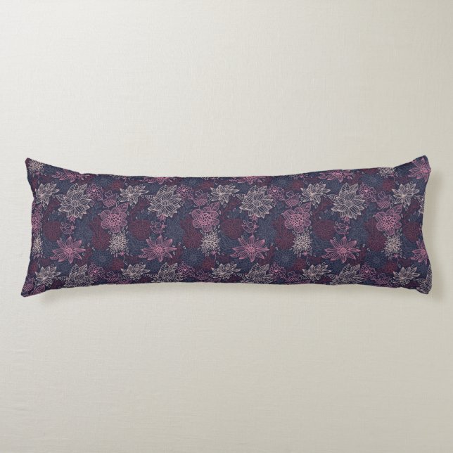 Floral pattern 4 2 body cushion (Front)