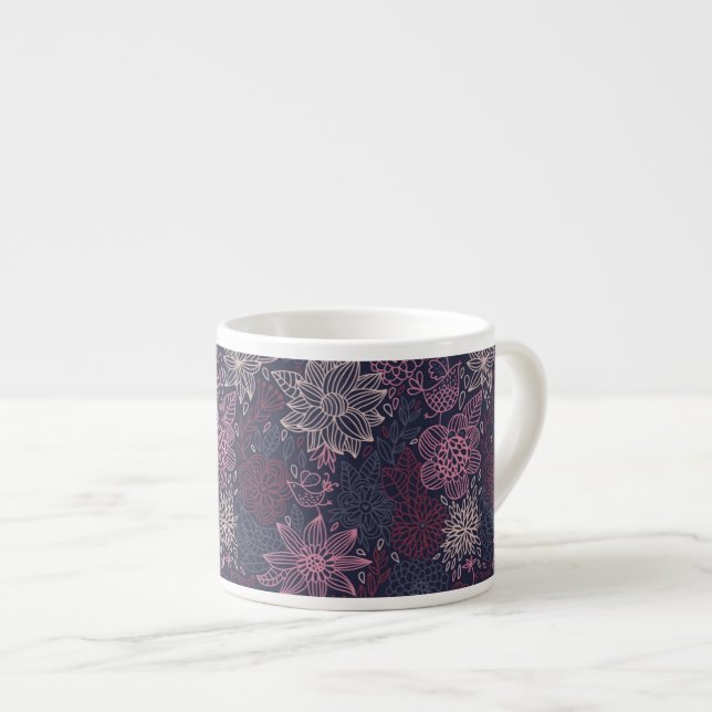 Floral pattern 4 2 espresso cup (Front Right)