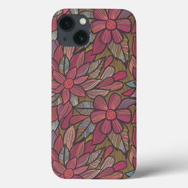 Floral pattern 4 3 Case-Mate iPhone case (Back)