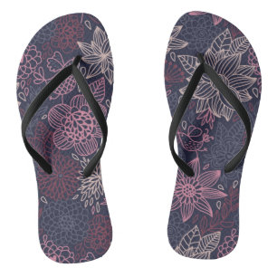 Floral pattern 4 3 thongs
