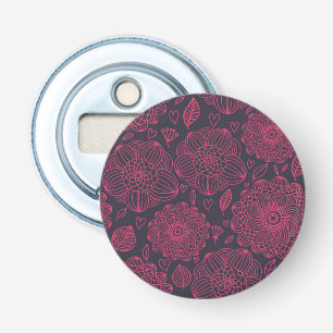 Floral Pattern 4 Bottle Opener