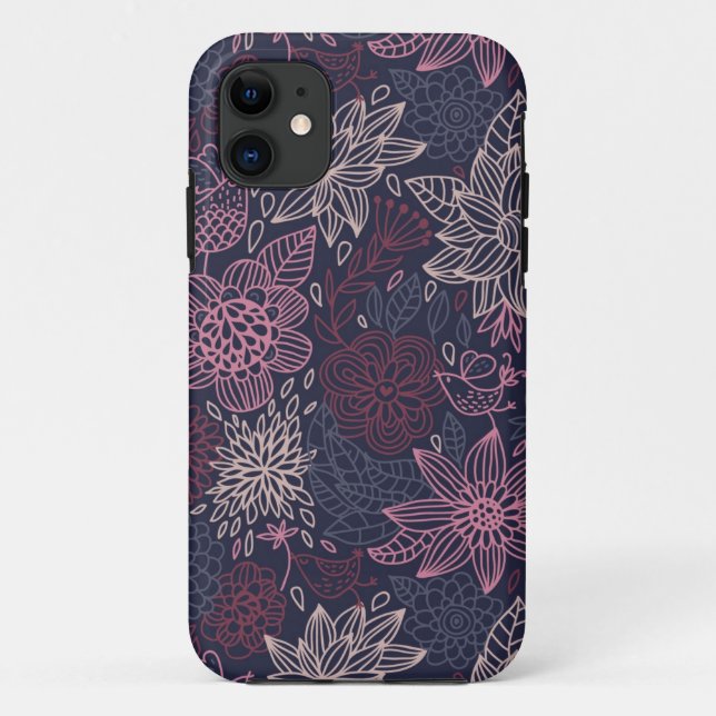 Floral pattern 4 Case-Mate iPhone case (Back)