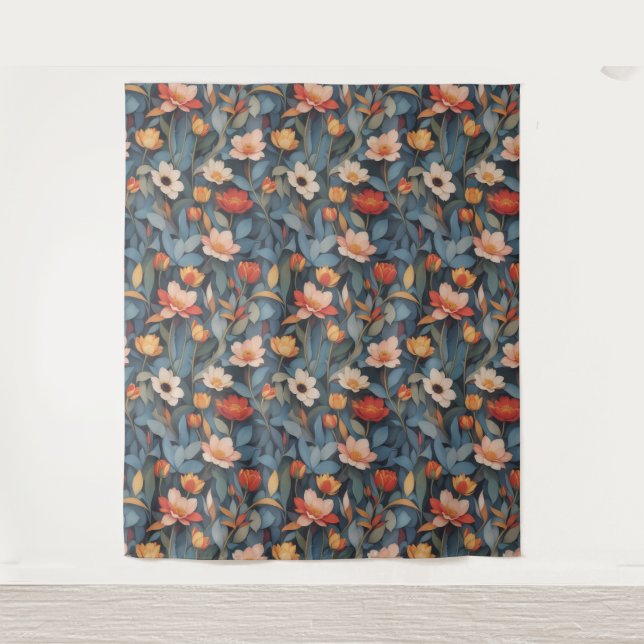 Floral Pattern 4 Tapestry (Front)