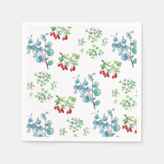 Floral Pattern 4th of July Napkins