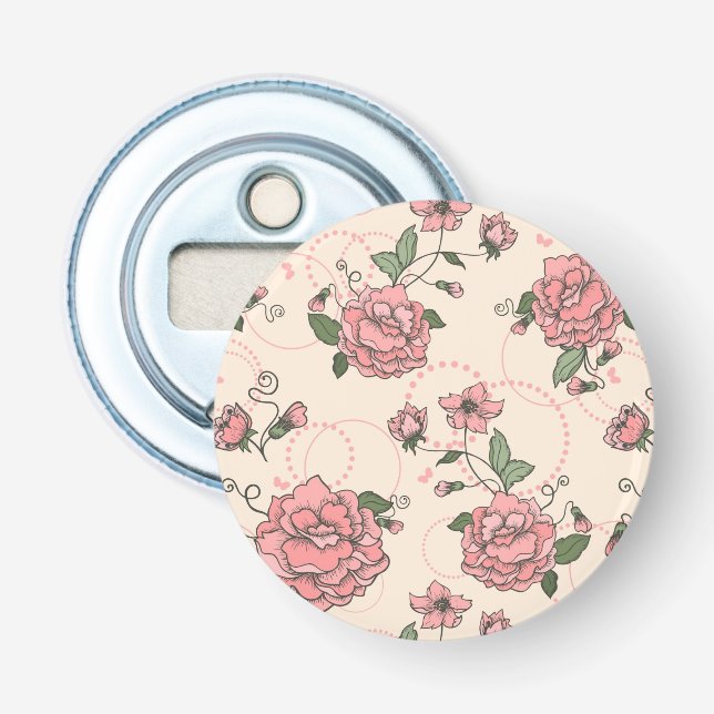 Floral pattern 5 2 bottle opener (Front)