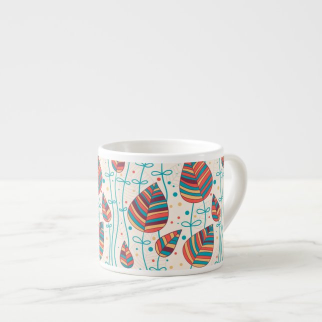 Floral pattern 5 2 espresso cup (Front Right)