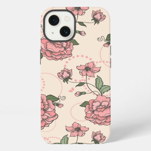 Floral pattern 5 2 iPhone case (Back)