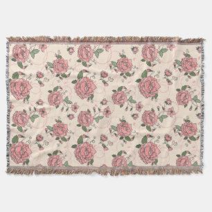 Floral pattern 5 2 throw blanket