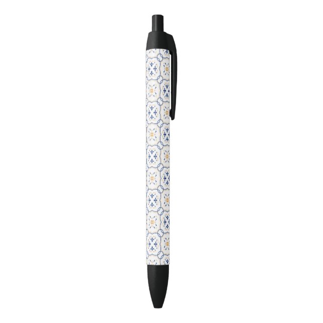 Floral Pattern 5 Black Ink Pen (Bottom (Vertical))