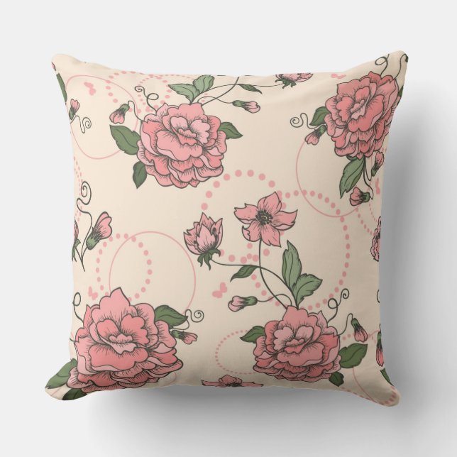 Floral pattern 5 cushion (Front)