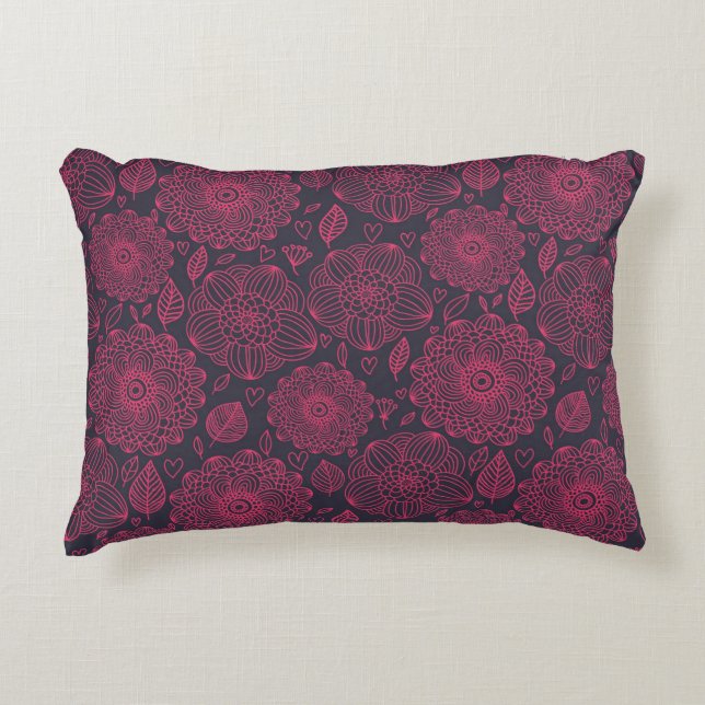 Floral Pattern 5 Decorative Cushion (Front)