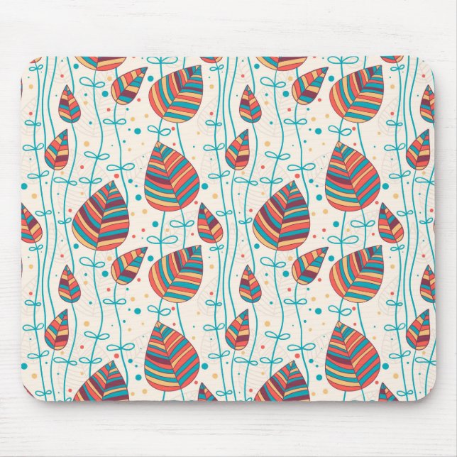 Floral pattern 5 mouse pad (Front)