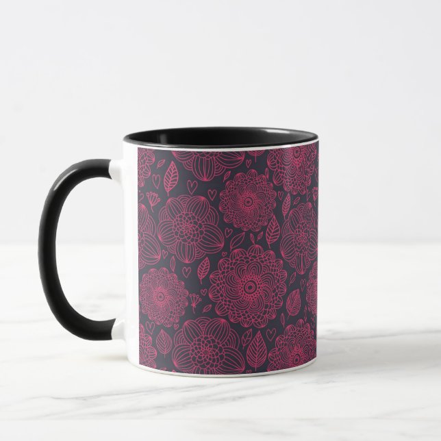 Floral Pattern 5 Mug (Left)