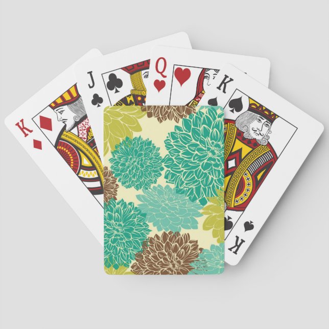 Floral Pattern 5 Playing Cards (Back)