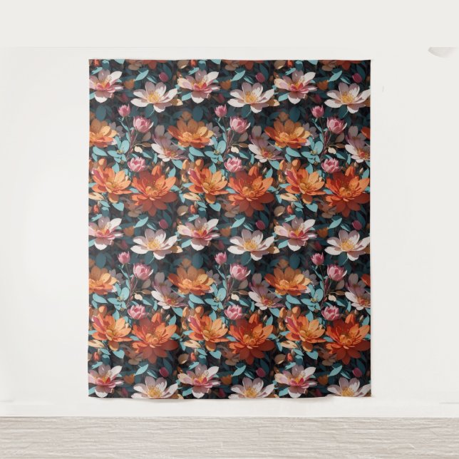 Floral Pattern 5 Tapestry (Front)