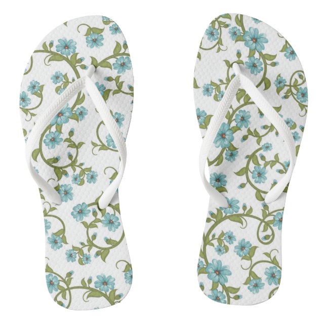Floral Pattern 5 Thongs (Footbed)