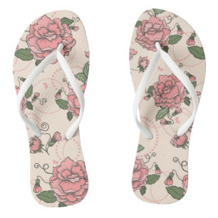 Floral pattern 5 thongs