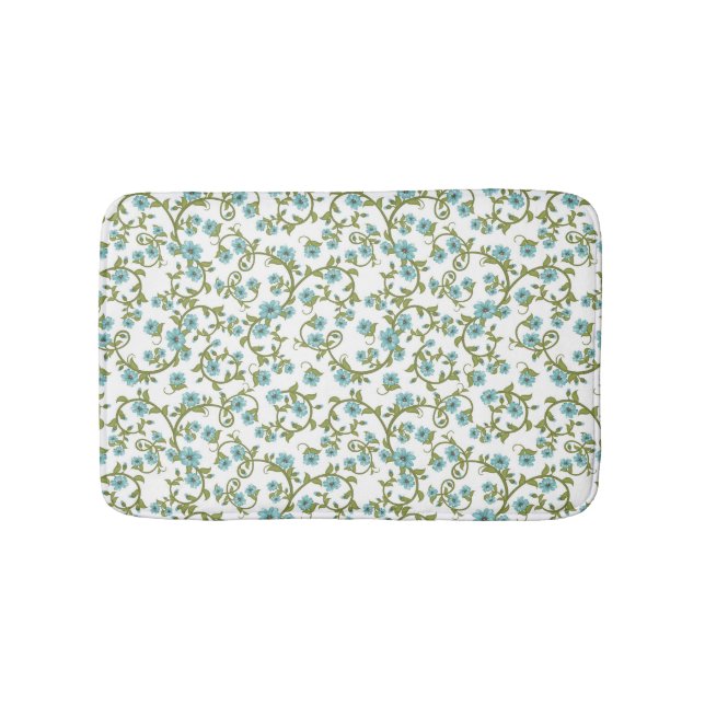 Floral Pattern 6 Bath Mat (Front)
