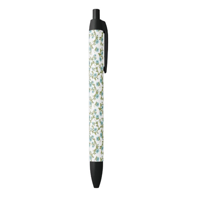 Floral Pattern 6 Black Ink Pen (Bottom (Vertical))