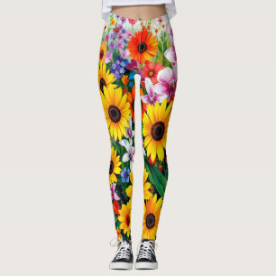 FLORAL PATTERN 8 LEGGINGS