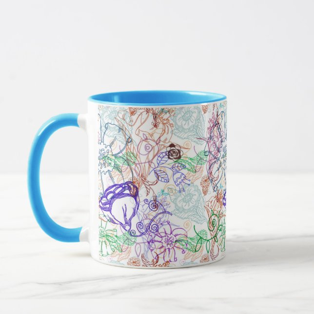 Floral Pattern 9 Mug (Left)
