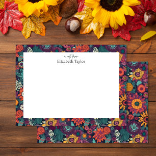 Floral Pattern, A Bouquet of Colourful Flowers Card