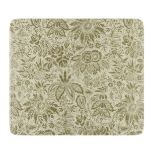Floral Pattern Antique Damask Paisley Cutting Board