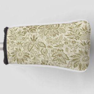 Floral Pattern Antique Damask Paisley Golf Head Cover