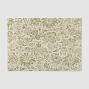 Floral Pattern Antique Damask Paisley Tissue Paper