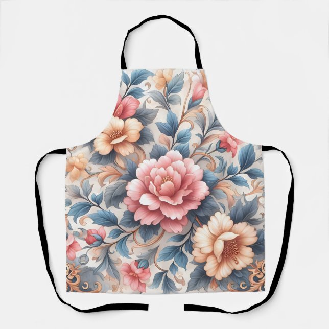 Floral pattern apron (Front)