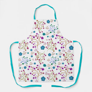 Floral pattern apron
