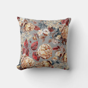 Floral pattern, art nouveau style. cushion