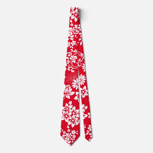 Floral pattern.b Red BG Tie (Front)