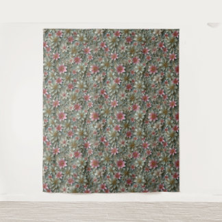 Floral Pattern Backdrop Tapestry